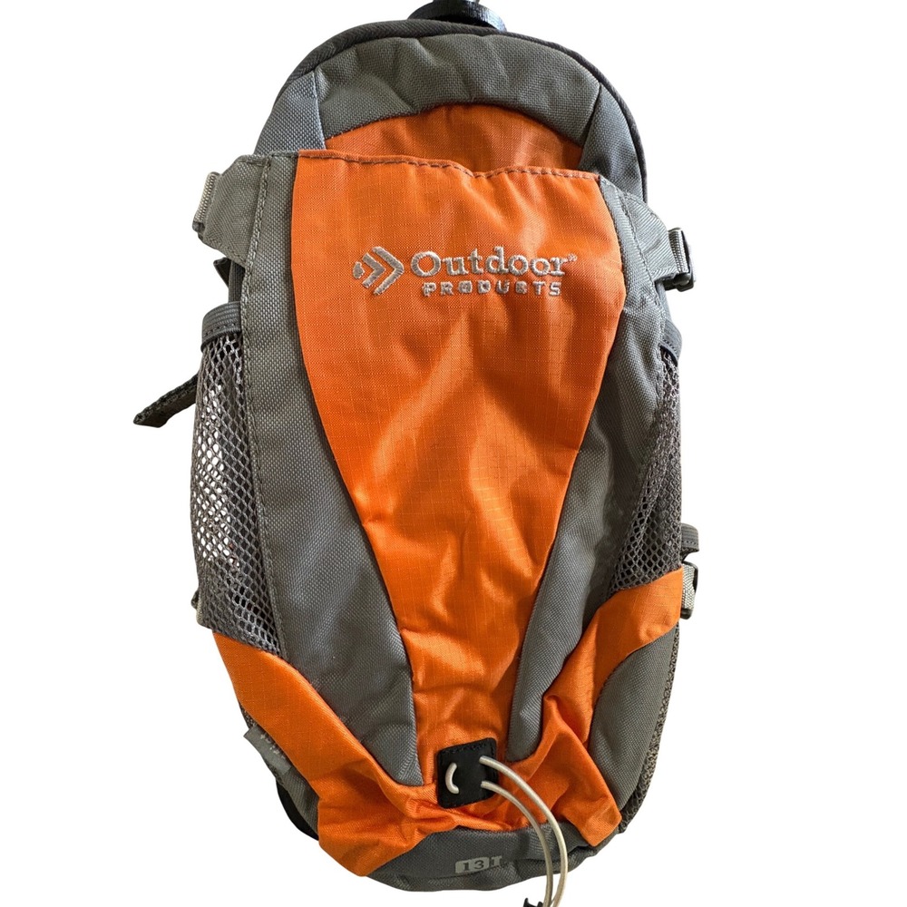 Outdoor Products Mist 13L Hydration Pack Orange Grey 2.0L Reservoir Backpack